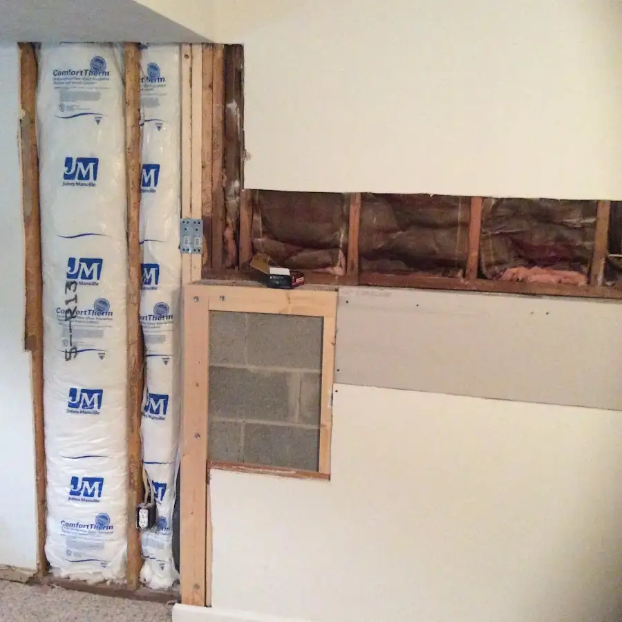 Wall insulation replacement during Odor Removal & Deodorization in Georges